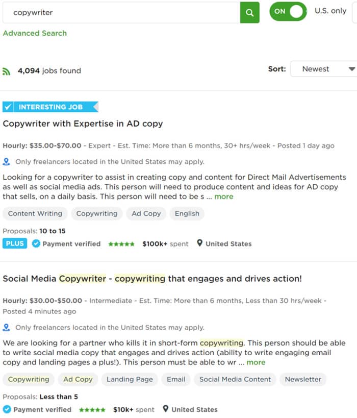 Copywriting Jobs Online