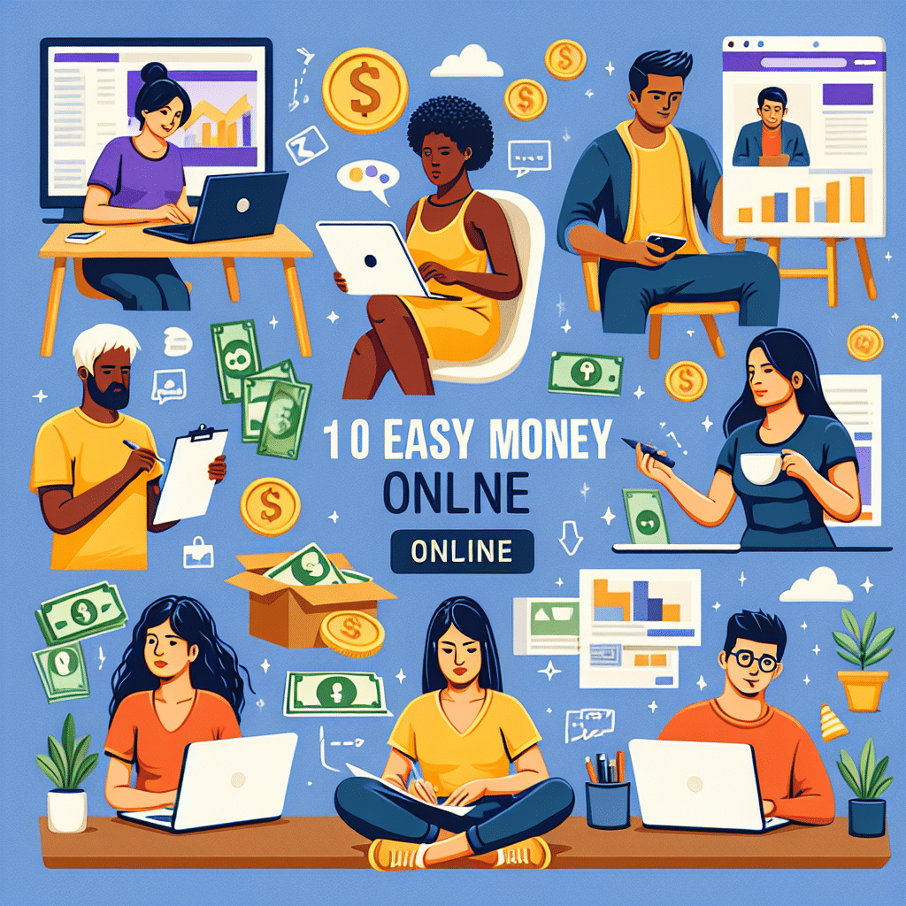 10 Easy Ways People Make Money Online