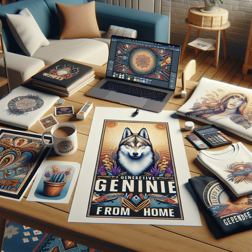 Generating Income from Home: Print-on-Demand and Merchandise Selling